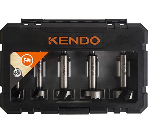 Изображение товара Набор сверл Forstner 5 шт KENDO 11606135