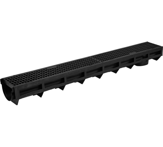 Изображение товара Лоток Aquastok AQUA-TOP DN90 H100 А15 1000x135x100 с пластиковой решеткой (комплект) (1092) 549067