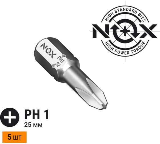 Изображение товара Бита COREBIT Ph1х25 мм, C6.3, 5 шт, бокс NOX 335125-5B