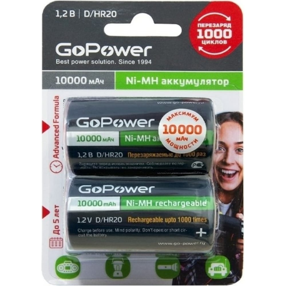 Бытовой аккумулятор GoPower - 00-00018323