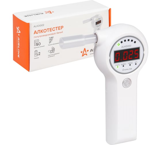Изображение товара Полупроводниковый алкотестер Airline белый ALKO002