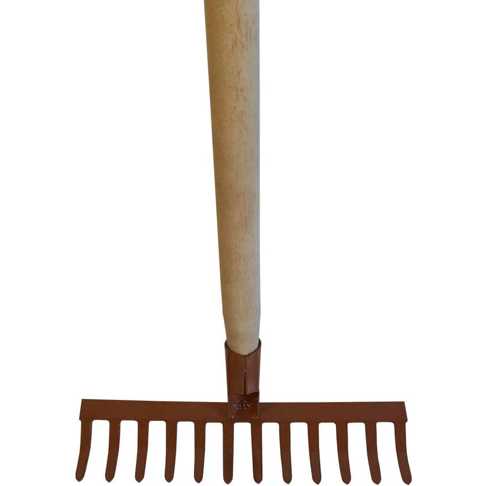 Изображение товара Грабли 12-ти зубые прямые с черенком ООО Агростройлидер L=1,5 м СОБРАЛЬНЫЕ