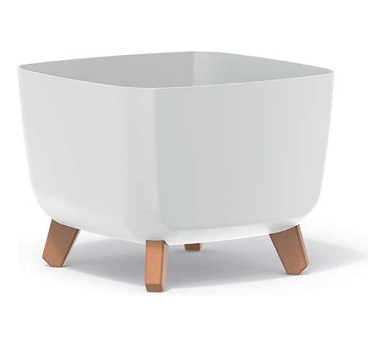 Изображение товара Кашпо на ножках Prosperplast DGQL300 S449 GRACIA SQUARE 29х29х22 см, белое 066911