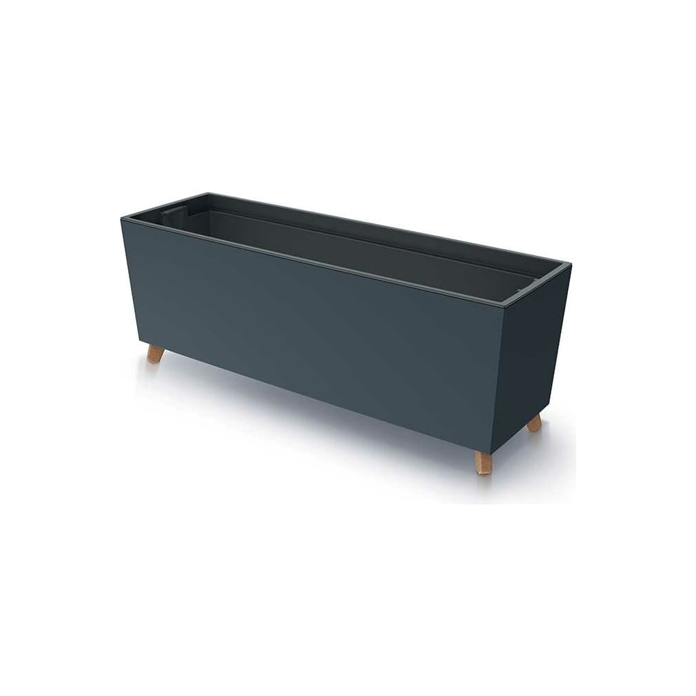 Изображение товара Кашпо на ножках Prosperplast DUC800N S433 URBI CASE 770х235х300 мм антрацит