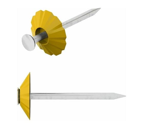 Изображение товара Декоративные гвозди STARFIX 1,8x32 мм, желтая шляпка, 100 шт. SMZ1-92333-100