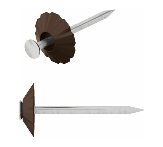 Изображение товара Декоративные гвозди STARFIX 1.8x32 мм, темно-коричневая шляпка, 100 шт. SMZ1-22284-100