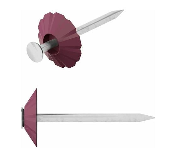 Изображение товара Декоративные гвозди STARFIX 1,8x32 мм, бордовая шляпка, 100 шт. SMZ1-48157-100