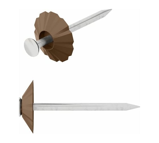 Изображение товара Декоративные гвозди STARFIX 1,8x32 мм, коричневая шляпка, 100 шт. SMZ1-30419-100