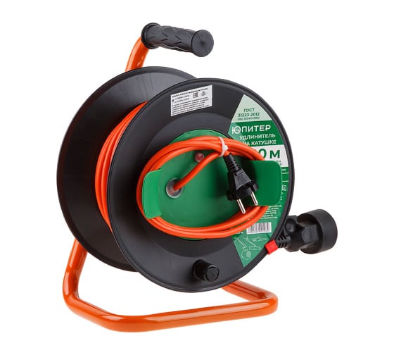 Изображение товара Удлинитель на катушке ЮПИТЕР 20 м 1 розетка 2,2 кВт JP8403-10