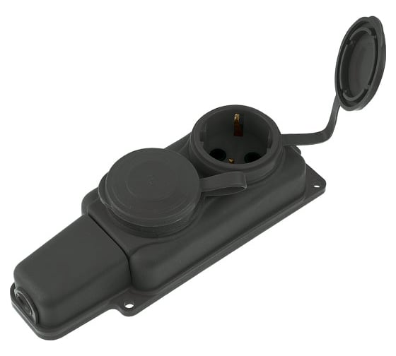 Изображение товара Переносная розетка ЮПИТЕР двойная 16А 250В с заземлением JP7601-02