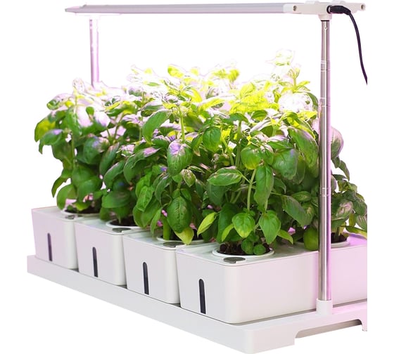 Изображение товара Интеллектуальная комбинированная плантация на 8 мест с автополивом и умной подсветкой Green Helper GZ306-8