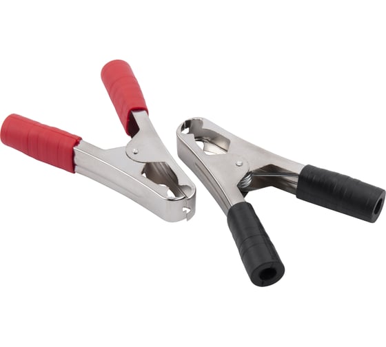 Изображение товара Зажимы "крокодилы" AUTOVIRAZH 100А 105мм 2шт(красный+черный) AV-010204