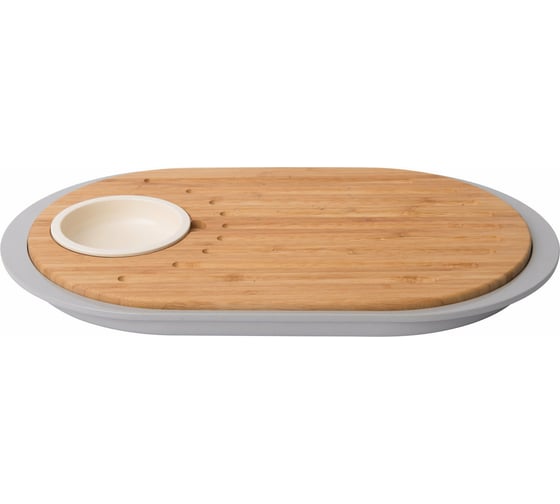 Изображение товара Набор для острой закуски BergHOFF Leo с разделочной доской-подносом, 39x23x2.5 см, 2 предмета 3950060