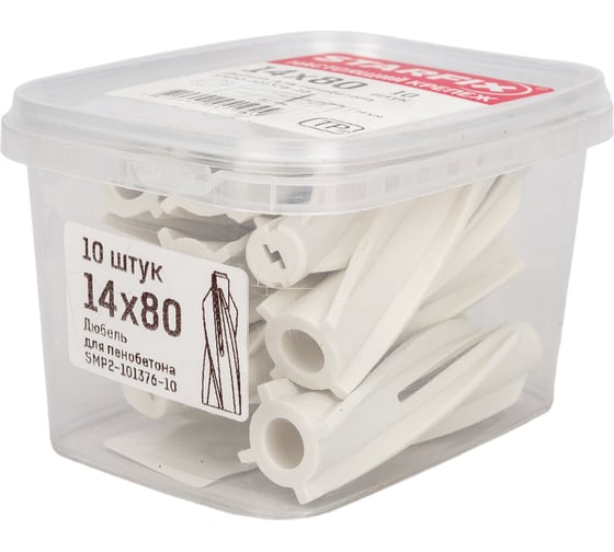 Изображение товара Дюбель для пенобетона STARFIX 14x80 мм 10 шт. SMP2-101376-10
