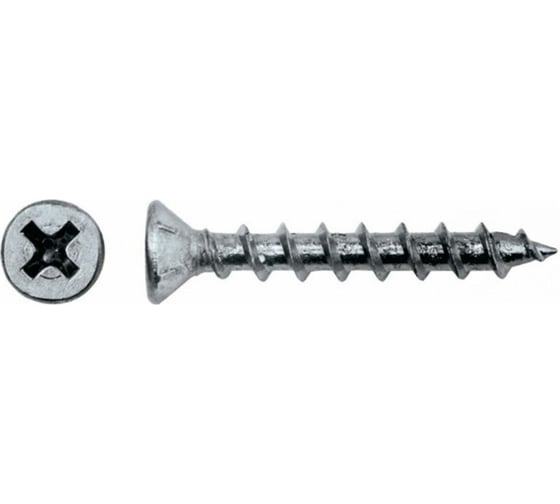 Изображение товара Оконный саморез STARFIX 4,1x30 мм, белый цинк, крупная резьба, острый, 1000 шт. SMC3-39918-1000