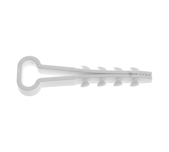 Изображение товара Дюбель-хомут для прямоугольного кабеля STARFIX 10x5 мм, белый, 100 шт. в пласт. контейнере SMP2-82563-100