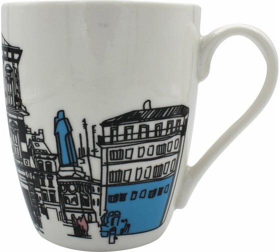 Изображение товара Фарфоровая кружка КОШКИН ДОМ Города мира 350 мл 50-20-019