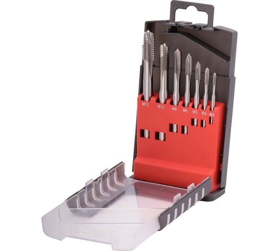 Изображение товара Набор машинных метчиков Bucovice Tools М3-М12, HSSE 7пр 105003