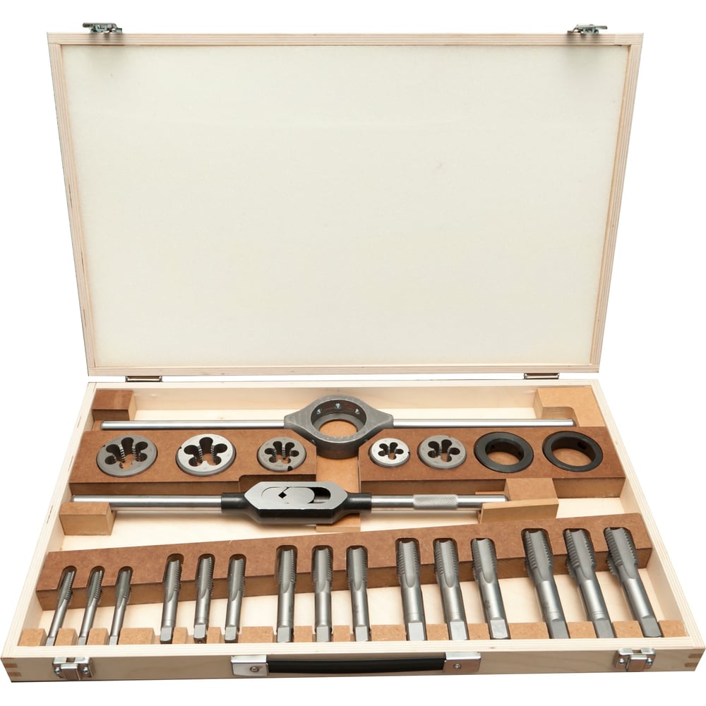 Изображение товара Набор метчиков и плашек Bucovice Tools UNC 1/2-1.0 24 шт пластиковый кейс