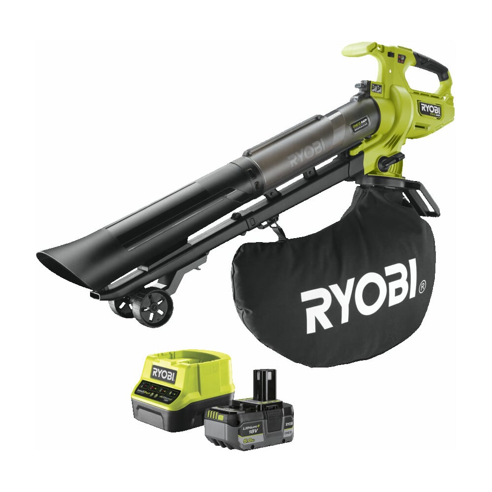 Бесщеточный садовый пылесос-воздуходувка Ryobi