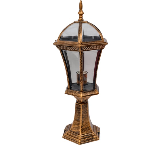 Изображение товара Садово-парковый светильник De Fran Е27 60Вт IP44 черненое золото, EL-640P2 bg