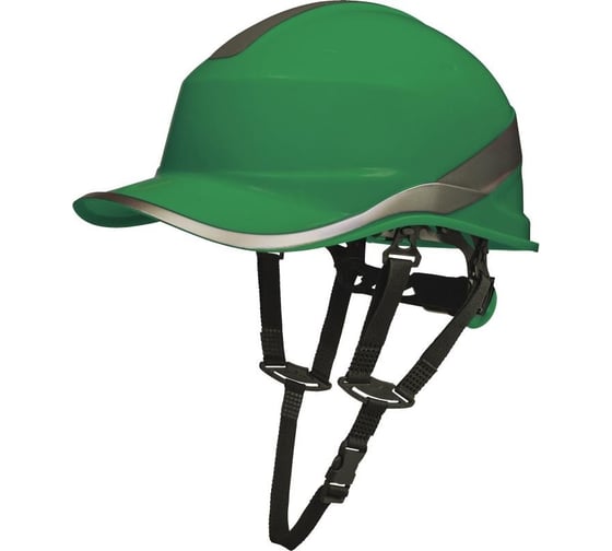 Изображение товара Каска защитная Delta Plus DIAMVUP V UP зеленого цвета с подбородочным ремнем DIAM5UPVEFL