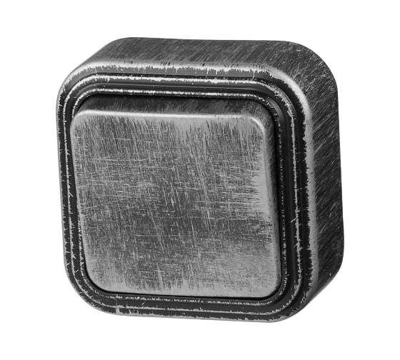 Изображение товара Выключатель ЮПИТЕР одноклавишный наружный Стандарт серебро JP7431-01