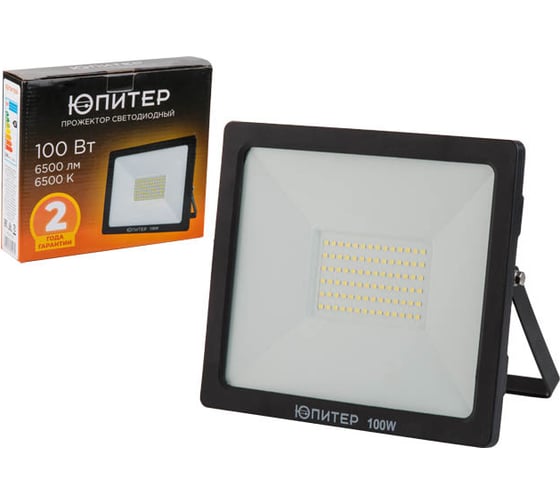 Изображение товара Светодиодный прожектор ЮПИТЕР JP1220 100 Вт 6500K JP1220-100