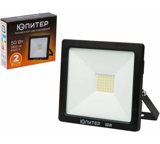Изображение товара Светодиодный прожектор ЮПИТЕР JP1220 50 Вт 6500K JP1220-50