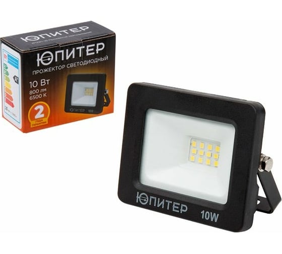 Изображение товара Светодиодный прожектор ЮПИТЕР JP1220 10 Вт 6500K JP1220-10