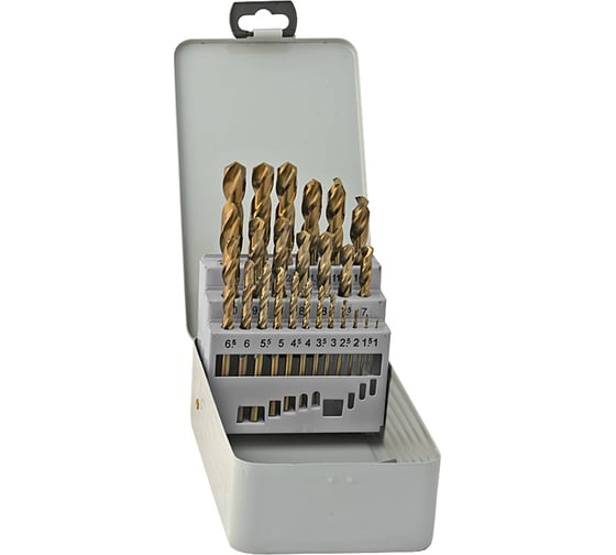 Изображение товара Набор сверл №81 Р6М5К5 25 шт Волжский Инструмент 5503097