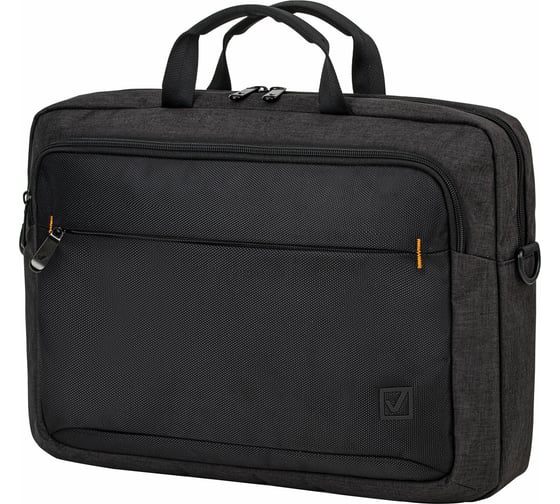 Изображение товара Сумка-портфель с отделением для ноутбука 15.6" BRAUBERG Pragmatic, серо-черная, 30x42x8 см 270827