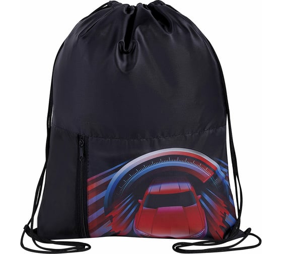 Изображение товара Мешок для обуви ЮНЛАНДИЯ High speed карман на молнии, 33x42 см 271055