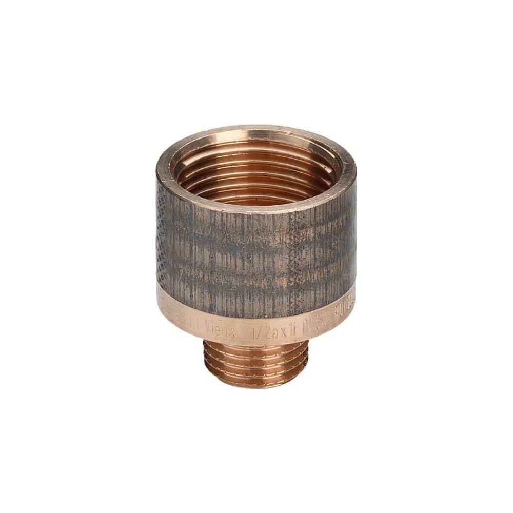 Изображение товара Переходник Viega otop НВ бронза 1 1/4-1/2 внутренний наружный резьбовой фитинг