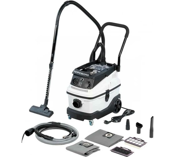 Изображение товара Одномоторный пылесос NORDBERG NV34 30 л, 1600 Вт, с поддержкой пневмоинструмента NV34