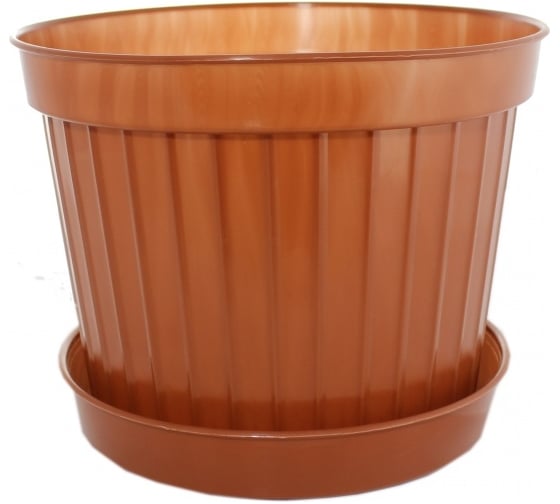 Изображение товара Кашпо Ангора КЛАССИК №9 6.5 л, с поддоном, терракотовое А5190тр