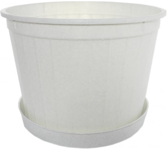 Изображение товара Кашпо Ангора КЛАССИК №12 32 л, с поддоном, мраморное А5112мр