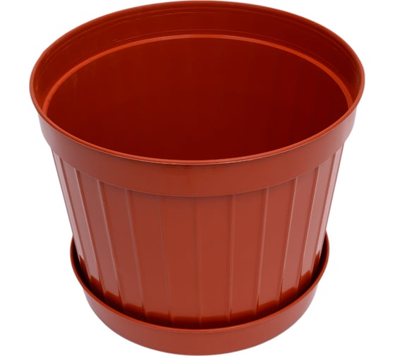 Изображение товара Кашпо Ангора КЛАССИК №11 19 л, с поддоном, терракотовое А5111тр