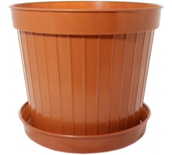 Изображение товара Кашпо Ангора КЛАССИК №10 12 л, с поддоном, терракотовое А5110тр