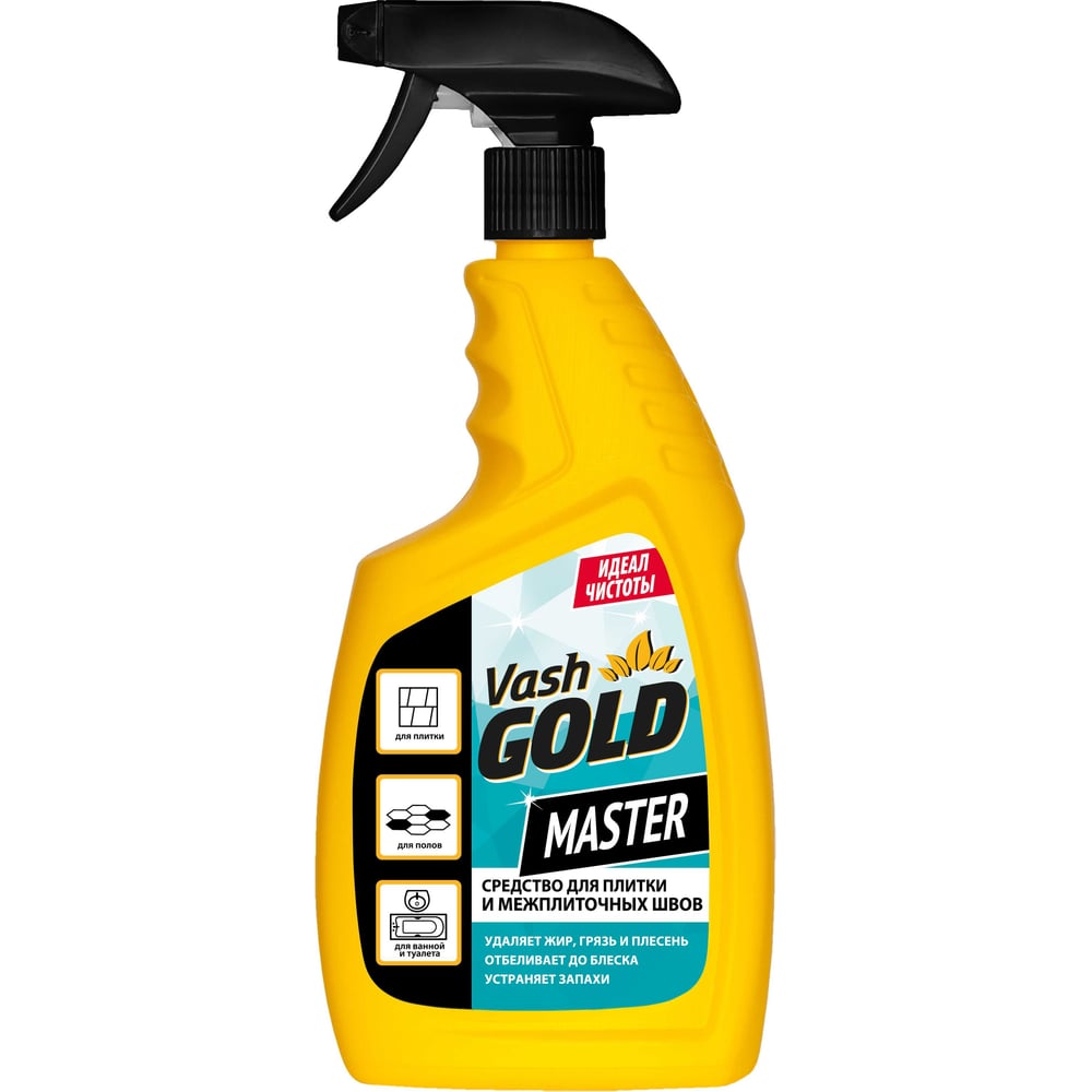 Изображение товара Средство для плитки и межплиточных швов VASH GOLD Master 750 мл спрей