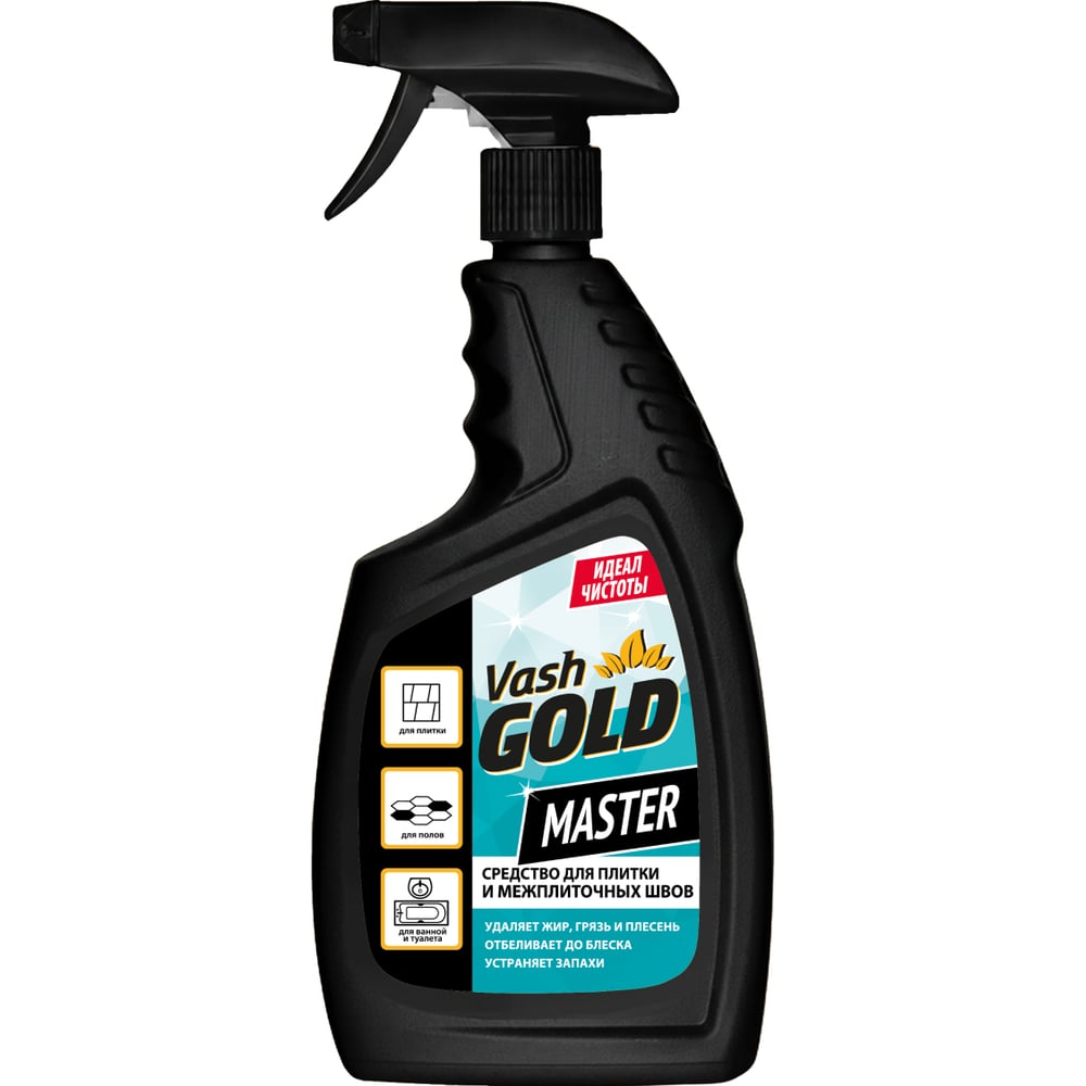 Изображение товара Средство для плитки и межплиточных швов VASH GOLD Master 750 мл., спрей 307802