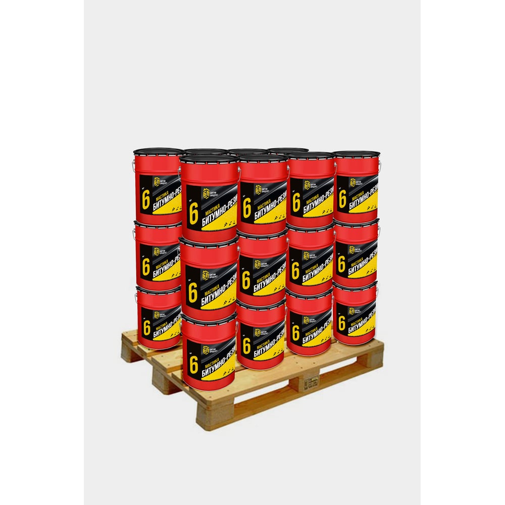 Изображение товара Мастика битумно-резиновая БИТУМ ПРОДУКТ 20 кг (33 шт) BP-35
