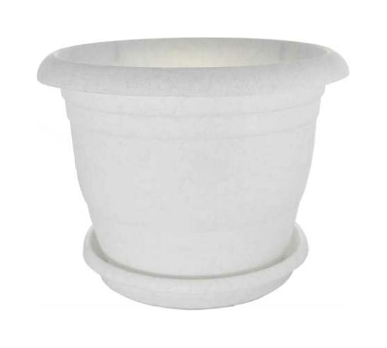 Изображение товара Кашпо Ангора ТОПРАК 5 л, с поддоном, мраморное А5230мр