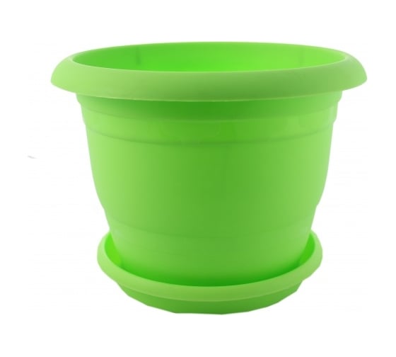 Изображение товара Кашпо Ангора ТОПРАК 5 л, с поддоном, салатовое А5230салат