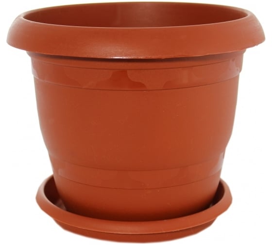 Изображение товара Кашпо Ангора ТОПРАК 3 л, с поддоном, терракотовое А5220тр