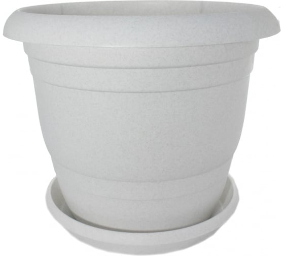 Изображение товара Кашпо Ангора ТОПРАК 47 л, с поддоном, мраморное А5280мр