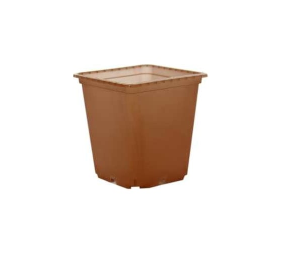 Изображение товара Горшок для рассады Ангора 0.5 л, 9x9х10 см, квадратный, терракотовый А5501тр