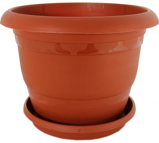 Изображение товара Кашпо Ангора ТОПРАК 8.5 л, с поддоном, терракотовое А5240тр