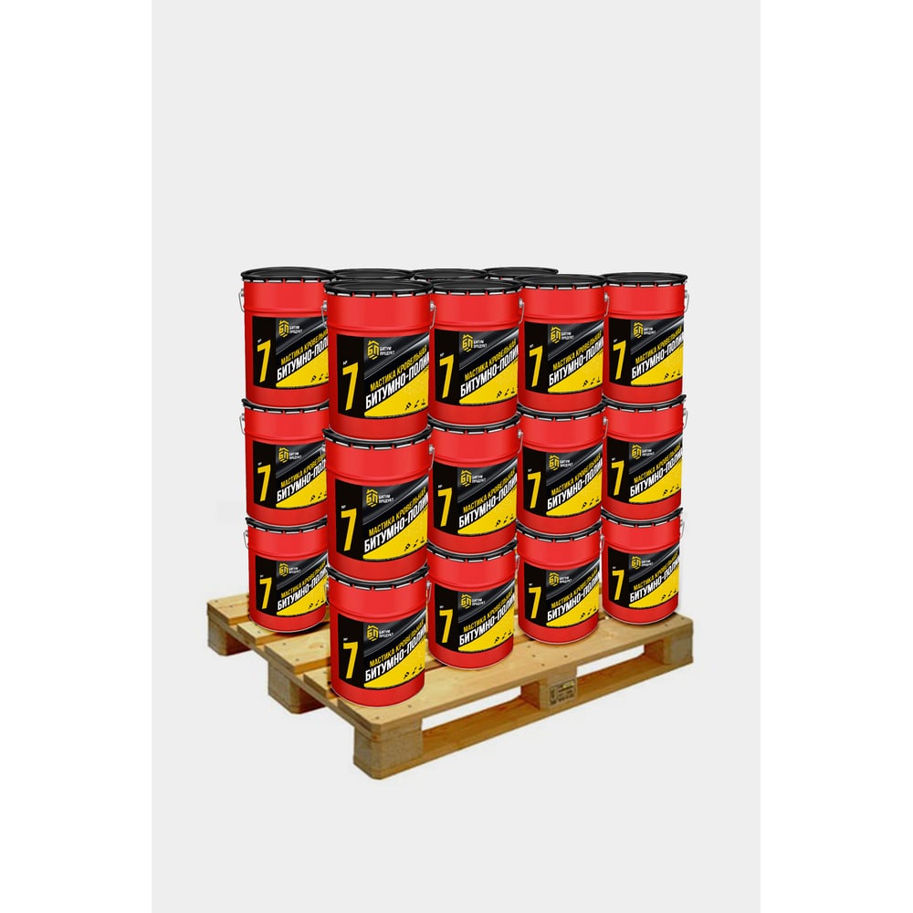 Изображение товара Кровельная битумно-полимерная мастика БИТУМ ПРОДУКТ 20 кг для гидроизоляции кровли