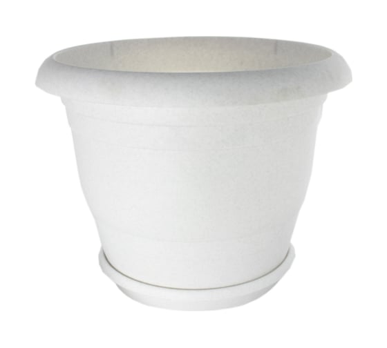 Изображение товара Кашпо Ангора ТОПРАК 32 л, с поддоном, мраморное А5270мр